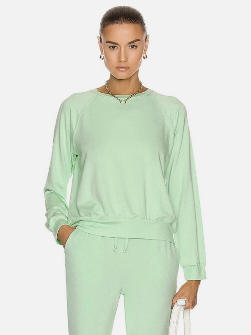 Beyond Yoga Pistachio Green Good Company Crew Pullover Sweatshirt Size XS